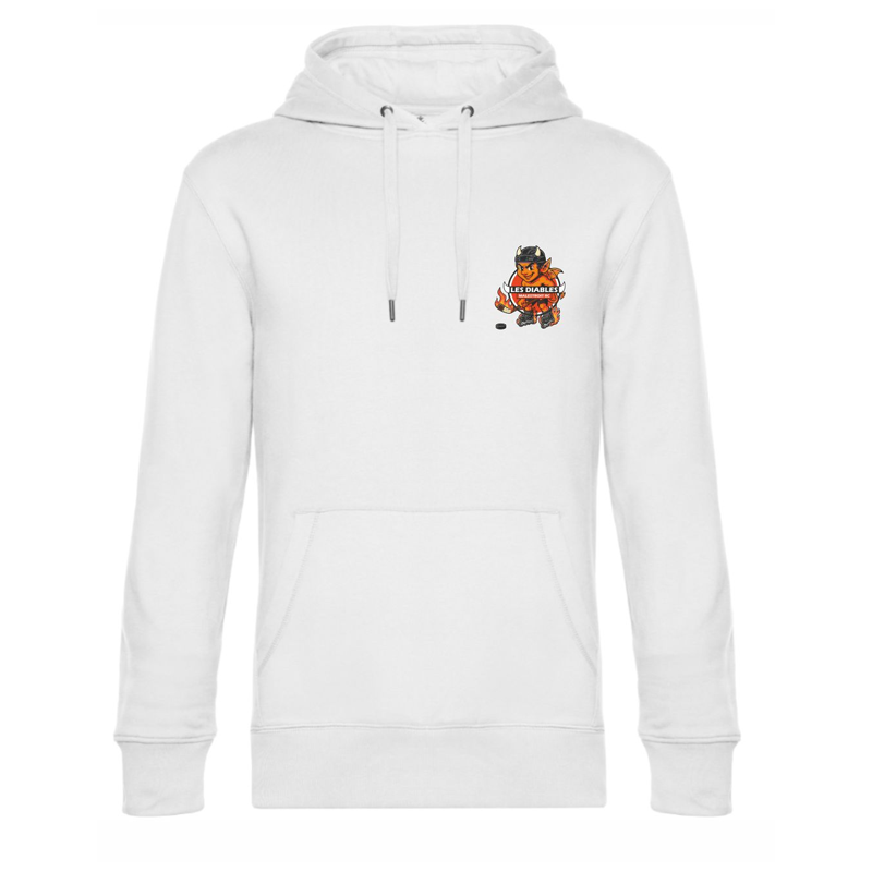 Sweat avec capuche logo coeur + dos enfant