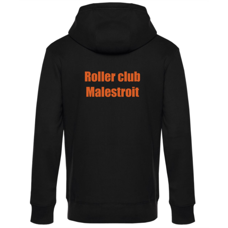 Sweat avec capuche logo coeur + dos adulte